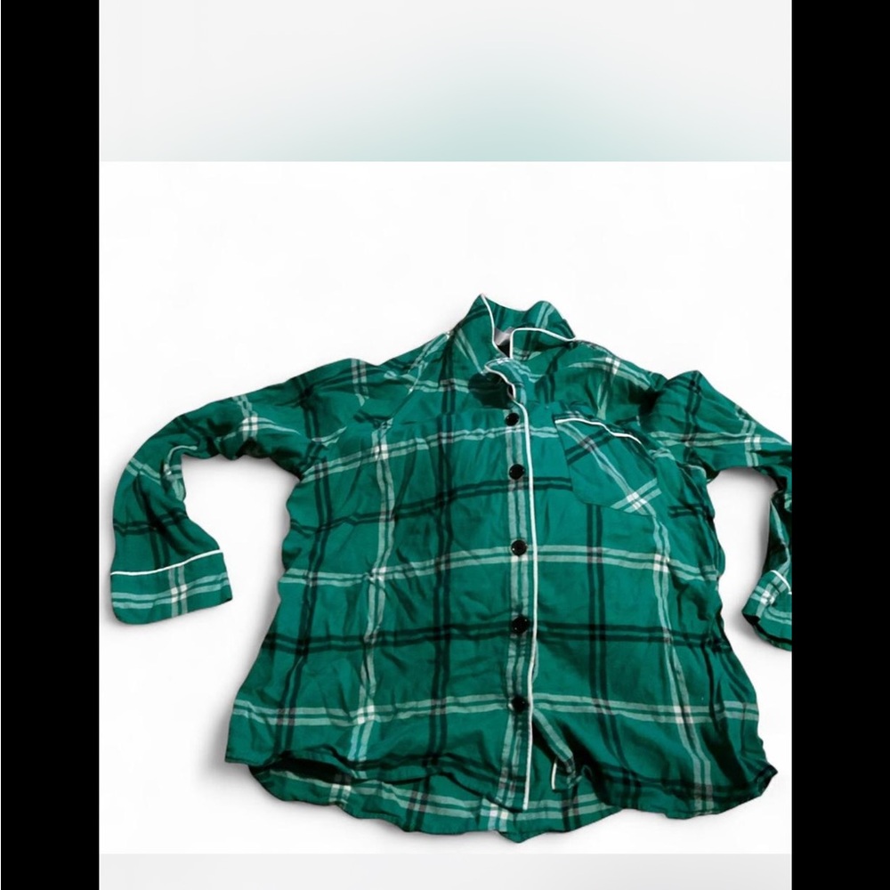 Green Plaid Christmas pjs